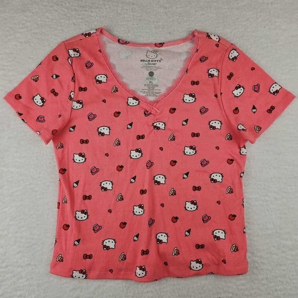 Hello Kitty by Sanrio 2025 Girls Youth Top Sz XL Jammys Pajamas Lounge Ware